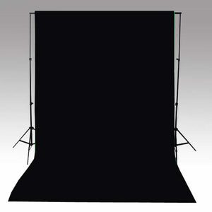 Fotohintergrund ohne Ständer Baumwolle Schwarz 500x300 cm