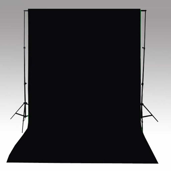 Fotohintergrund ohne Ständer Baumwolle Schwarz 500x300 cm
