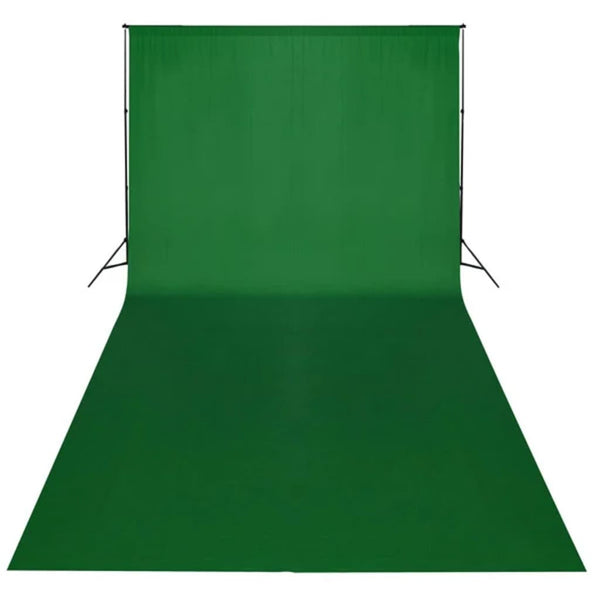 Fotohintergrund ohne Ständer Baumwolle Grün 600x300 Chroma-Key