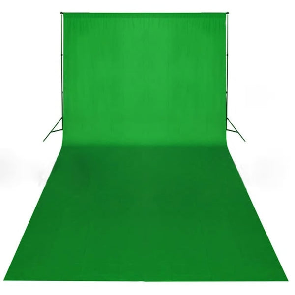 Fotohintergrund ohne Ständer Baumwolle Grün 600x300 Chroma-Key