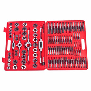 vidaXL Jeu de tarauds et filières 111 pièces