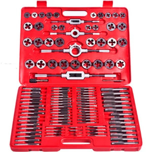 vidaXL Jeu de tarauds et filières 111 pièces