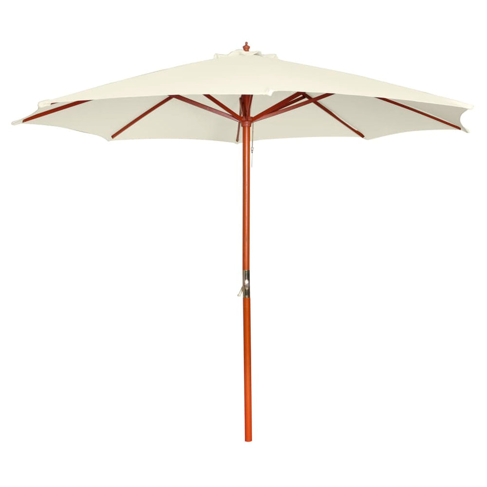 Sandweißer Sonnenschirm 300x258 cm