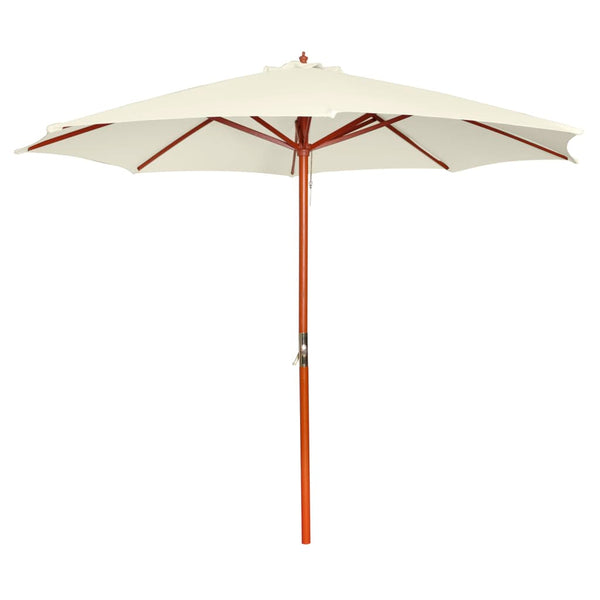 Sandweißer Sonnenschirm 300x258 cm