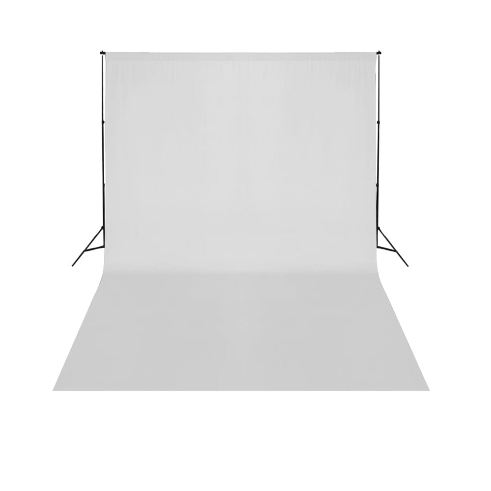 Teleskopischer Hintergrund-System + Weißer Hintergrund 3 x 5 m