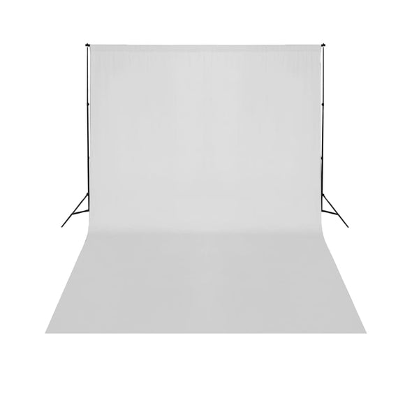 Teleskopischer Hintergrund-System + Weißer Hintergrund 3 x 5 m