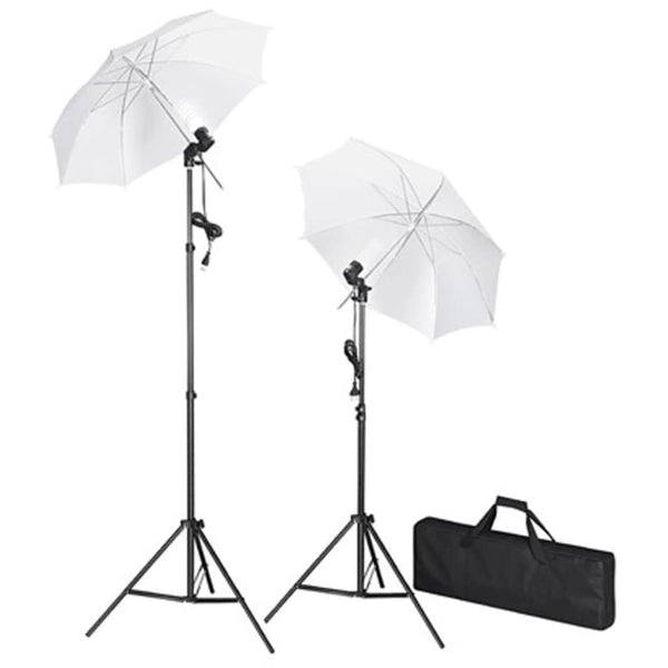 vidaXL Kit studio photo avec fond blanc 600x300 cm et lumières
