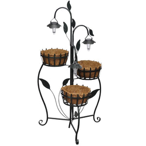 Suspension florale avec éclairage LED