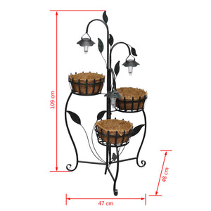 Suspension florale avec éclairage LED