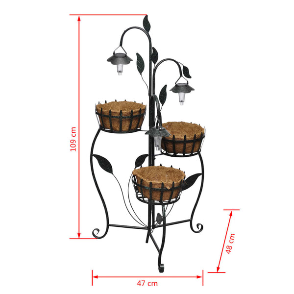 Suspension florale avec éclairage LED
