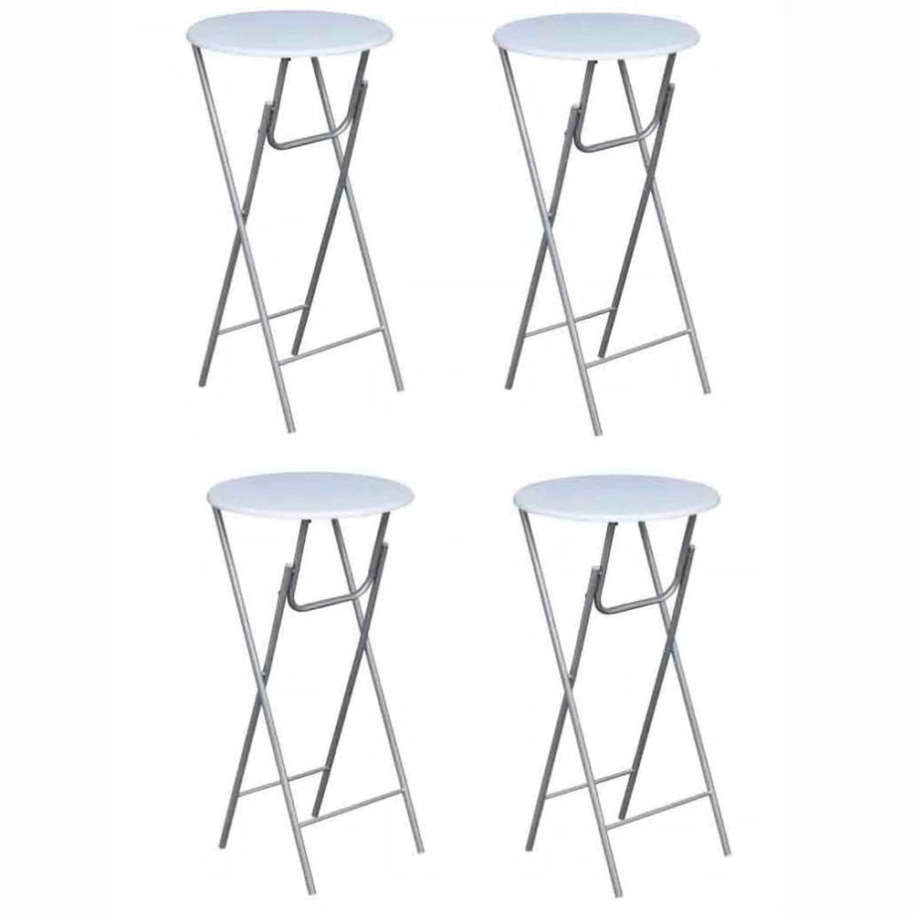 Weiße Stehtische, 4er Set