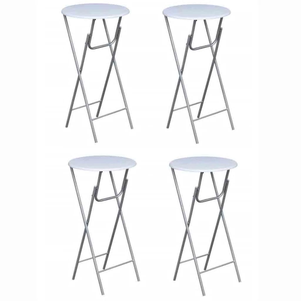 Weiße Stehtische, 4er Set