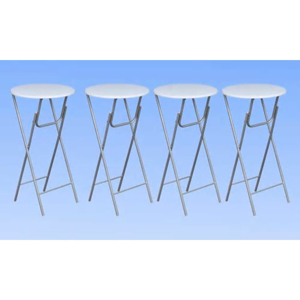 Weiße Stehtische, 4er Set