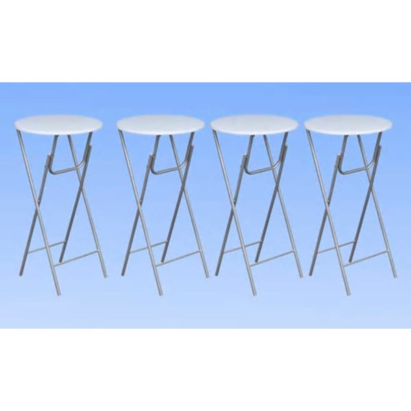 Weiße Stehtische, 4er Set