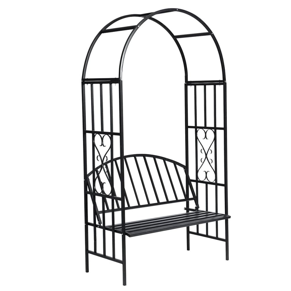 vidaXL Arc de jardin avec banc