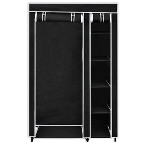 Stoffschrank Schwarz, 2er-Set