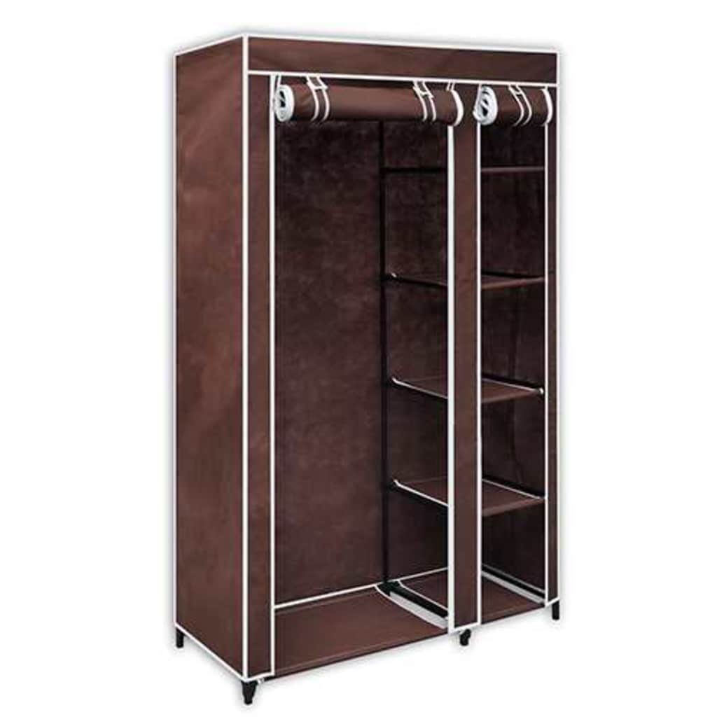 Brauner Stoff Kleiderschrank