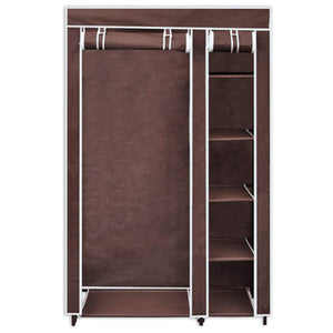 Brauner Stoff Kleiderschrank