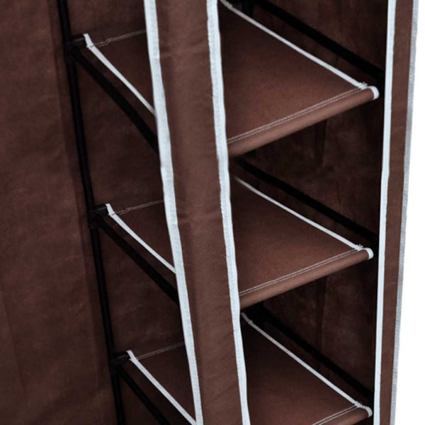 Brauner Stoff Kleiderschrank