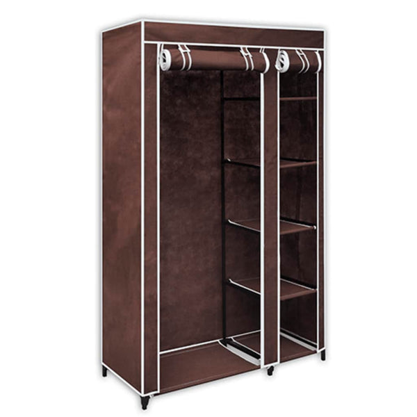 Stoffschrank Braun 2er Set