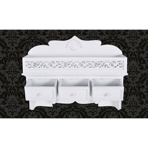 Wandgarderobe mit Schubladen & Kleiderhaken