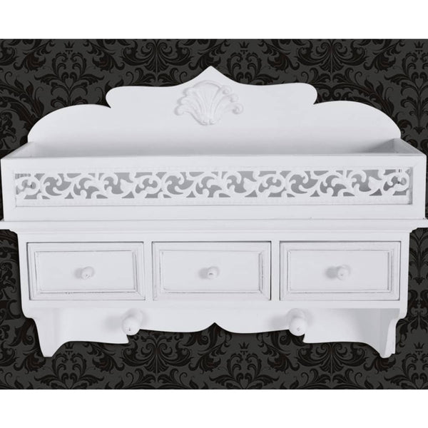 Wandgarderobe mit Schubladen & Kleiderhaken