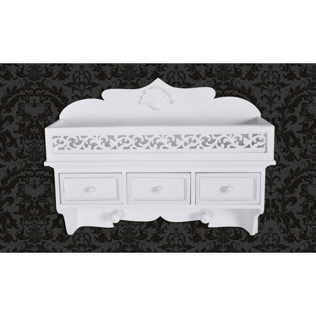 Wandgarderobe mit Schubladen & Kleiderhaken