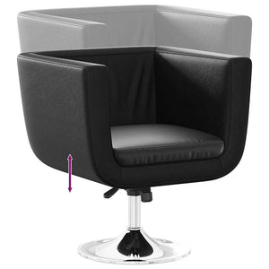 vidaXL Bar Stool Black Faux Leather