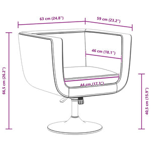 vidaXL Chaise de bar Similicuir Noir