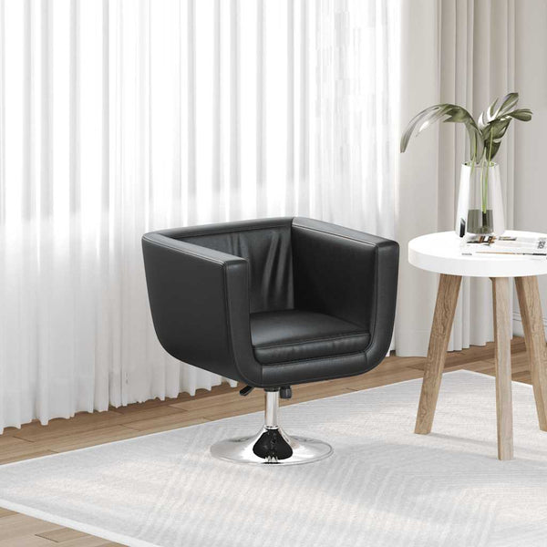 vidaXL Chaise de bar Similicuir Noir