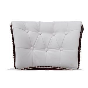 vidaXL Chaise de bureau pivotante Blanc