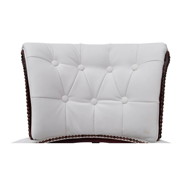 vidaXL Chaise de bureau pivotante Blanc