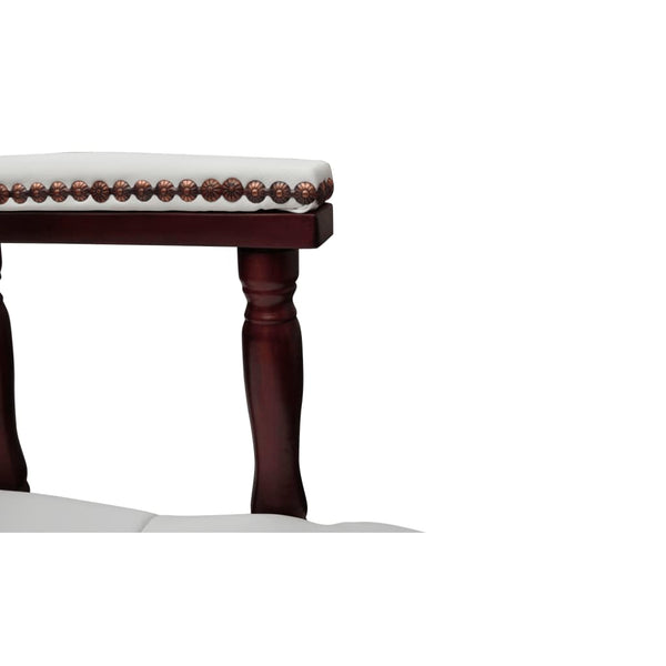 vidaXL Chaise de bureau pivotante Blanc