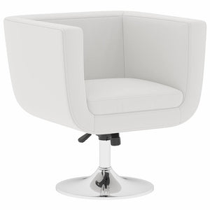 Barsessel 2 Stk. Weiß Kunstleder