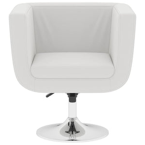 Barsessel 2 Stk. Weiß Kunstleder