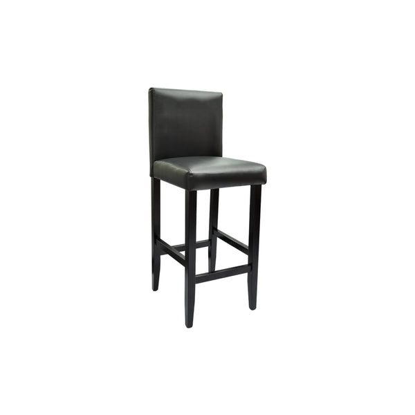 vidaXL Tabourets de bar 2 pcs Similicuir Noir