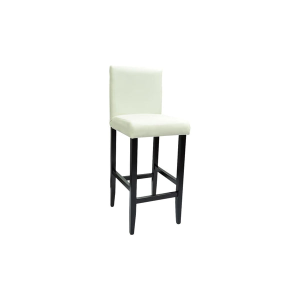 Weiße Kunstleder Barhocker, 2er Set