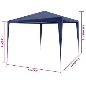 Blaues Partyzelt 3x3 m
