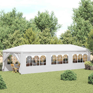 Weißes Partyzelt 3x9 m