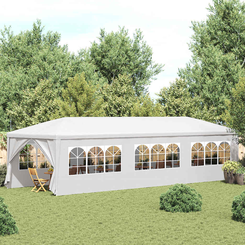 Weißes Partyzelt 3x9 m