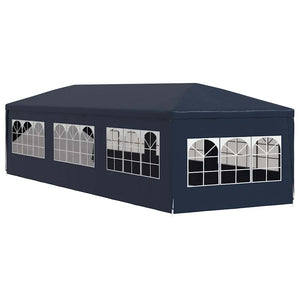 Blaues Partyzelt 3x9 m