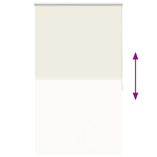 Verdunkelungsrollo 84,4x175cm Gebrochen Weiß