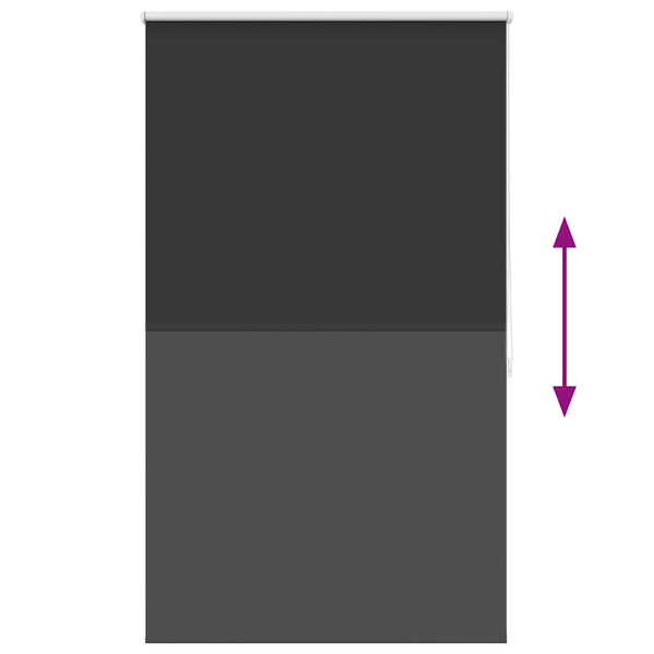 Verdunkelungsrollo Schwarz 80x175 cm