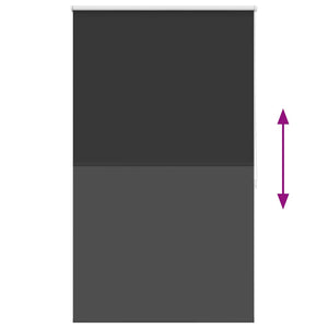 Verdunkelungsrollo 84,4 x 175 cm, Stoffbreite 80 cm, schwarz