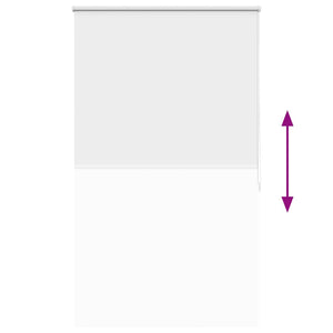 Verdunkelungsrollo 104,4 x 175 cm, Stoffbreite 100 cm, Weiß