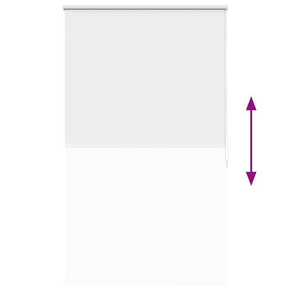 Verdunkelungsrollo 104,4 x 175 cm, Stoffbreite 100 cm, Weiß