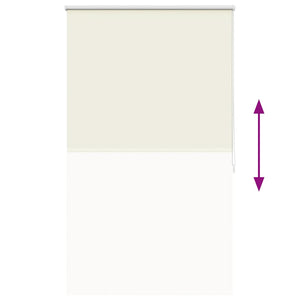 Verdunkelungsrollo 104,4 x 175 cm, Stoffbreite 100 cm, Gebrochen Weiß