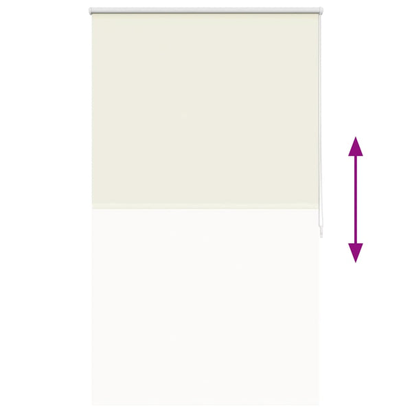 Verdunkelungsrollo 104,4 x 175 cm, Stoffbreite 100 cm, Gebrochen Weiß