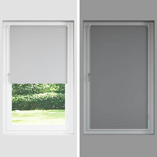 Verdunkelungsrollo Grau 104,4x175cm