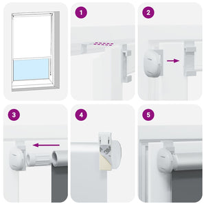 Schwarzes Verdunkelungsrollo 104,4x175 cm